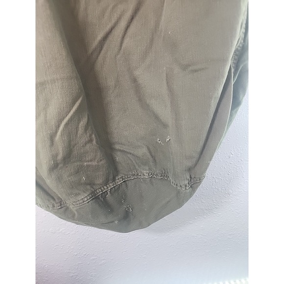 Vintage Military Laundry Barracks  Bag OD Green Drawstring Korean War - Picture 4 of 6